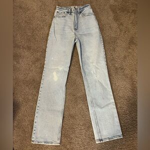 Abercrombie 90s straight ultra high rise jeans
